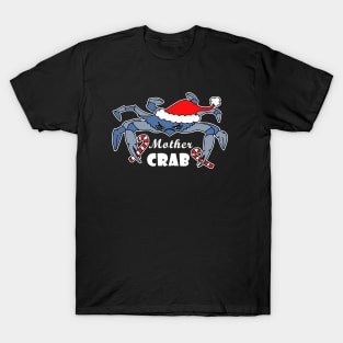 Christmas Mother Blue Crab Matching Family Holiday Picture T-Shirt